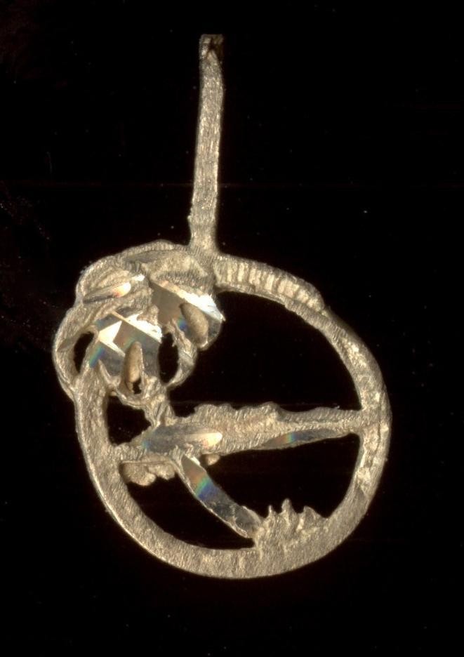 10K 16mm Solid Yellow Gold Palm Tree Beach Island Ocean Plant Pendant Charm Ps