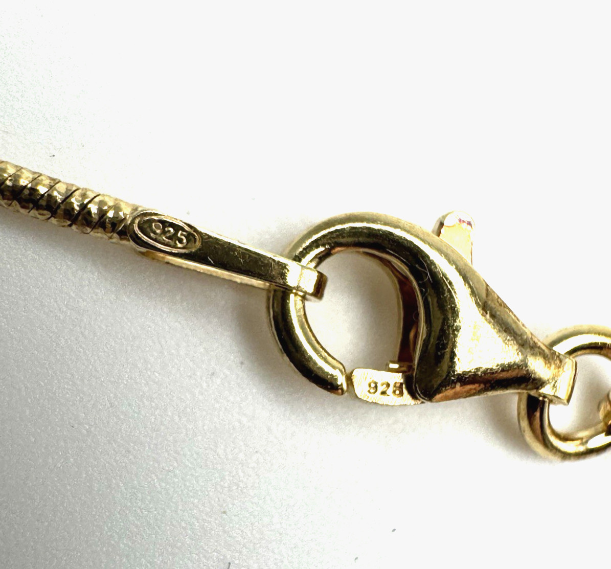 Italian 14K Gold Over Sterling Silver Moon Cut Oval Bead Station Necklace 20 In