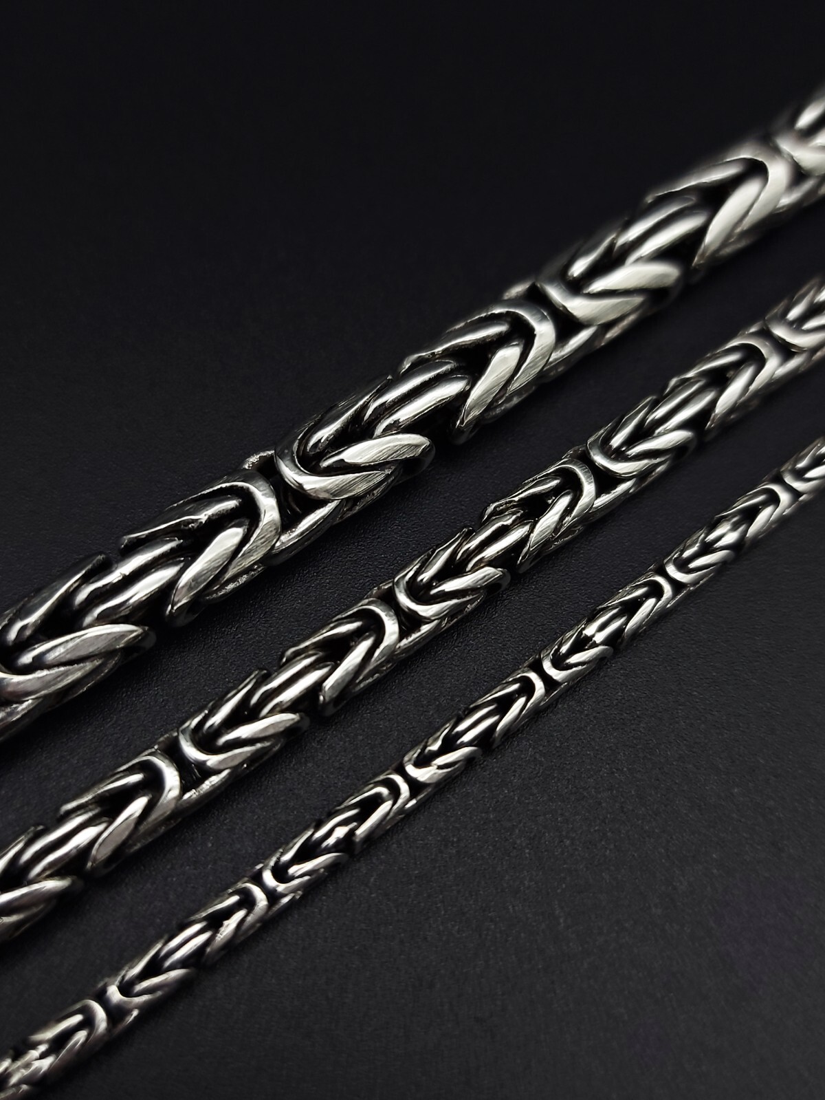 Sterling Silver 925 King Chain King Bracelet 2.5 / 4 / 6mm Solid Silver NEW