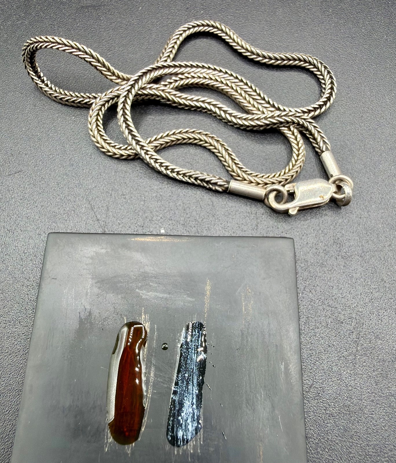 Sterling Silver 925 16” Wheat Spiga Chain Necklace – 12.1g