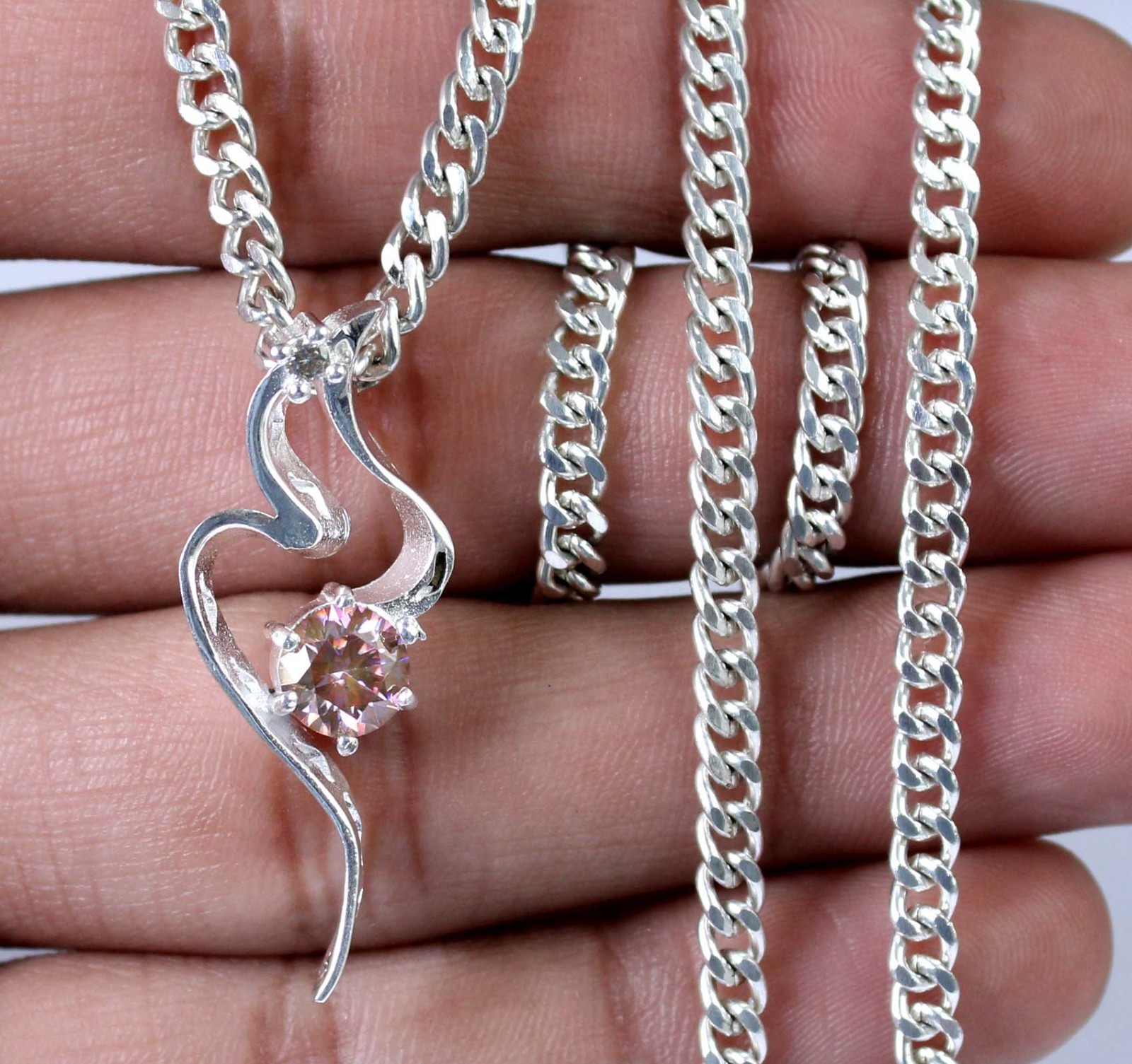 Diamond Solitaire 1.19 Carat Pink Round Brilliant Cut Certified Women Pendant