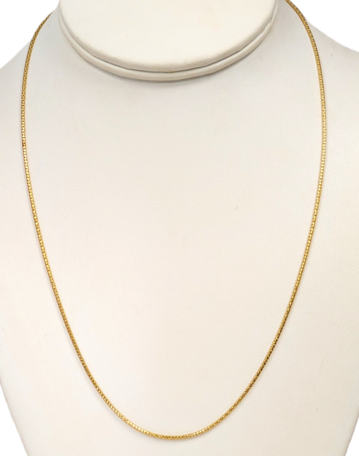 14K Gold Snake Chain, 20” Long X 1.3mm Thick