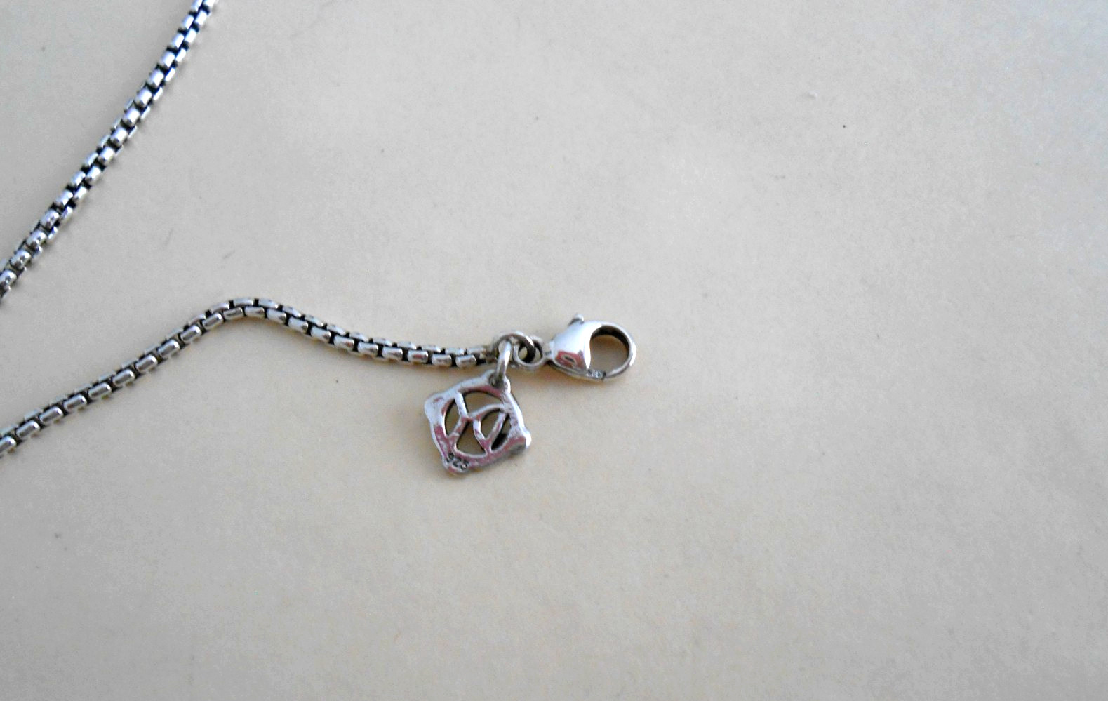 David Yurman Sterling silver 1.7 mm Box Chain Necklace 16” EUC