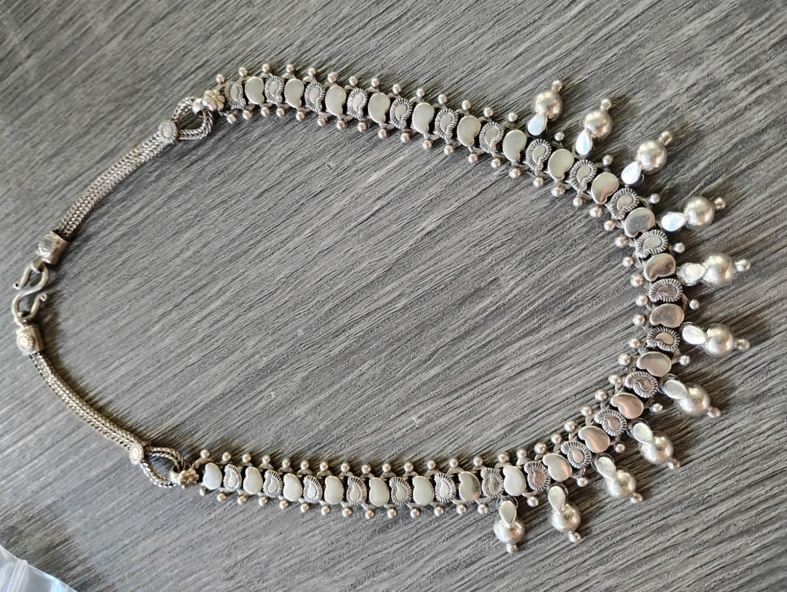 925 Sterling Silver 16 In S Hook Pattern Necklace Free Shipping