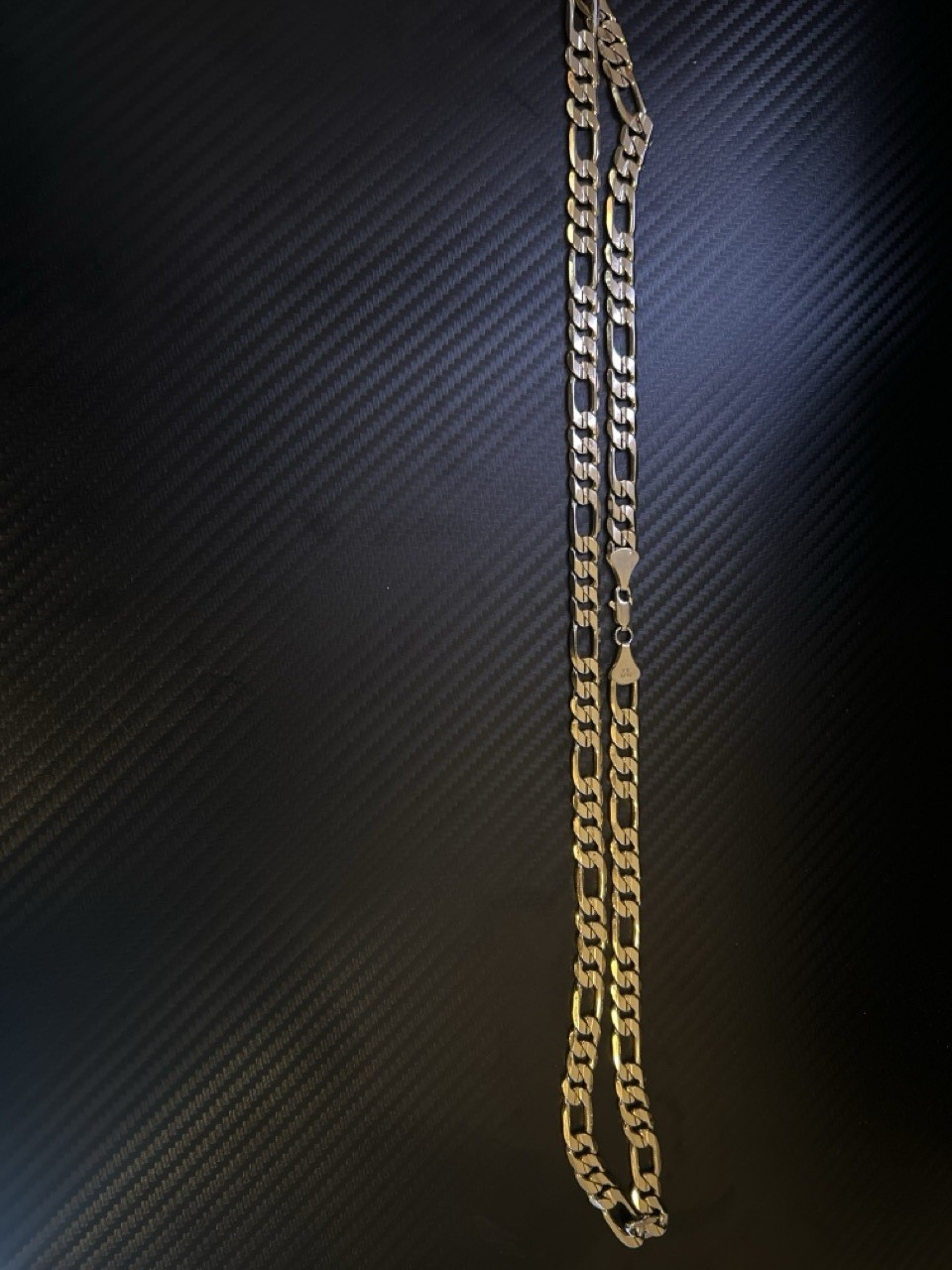 14k Gold 5mm Figaro Chain 24 Inches Necklace Men Women