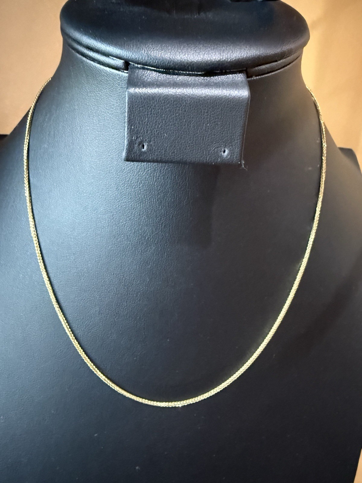 Real 18K Saudi Yellow Gold Foxtail Chain Size 20 Inches