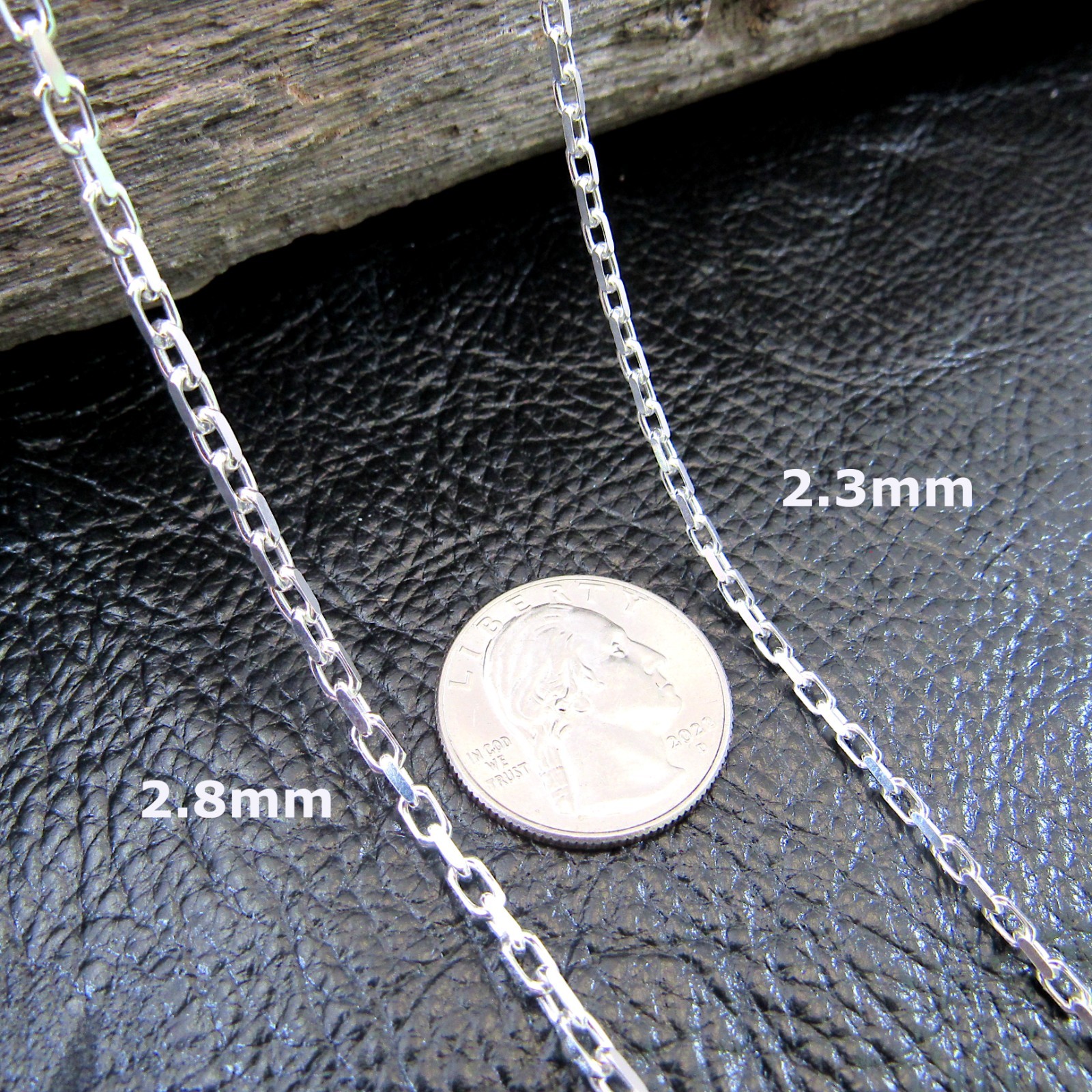Solid 925 Sterling Silver Men’s Italian Forzatina / Anchor / Cable Link Chain