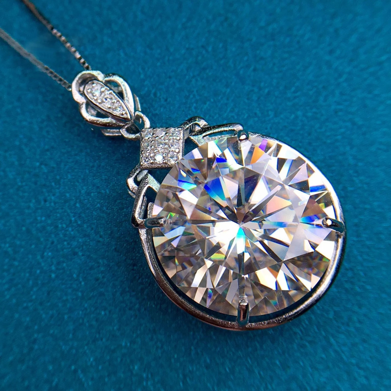 23 Ct Certified White Diamond Solitaire Pendant-FREE Diamond Studs