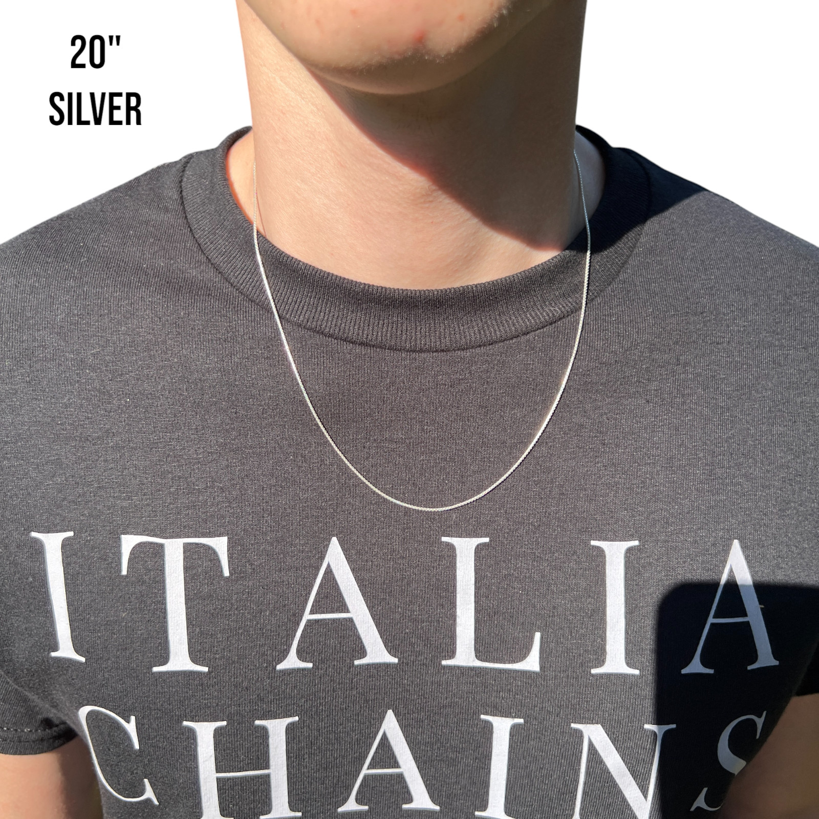 1mm round Box Chain Necklace – Solid 925 Sterling Silver Or 14k Gold Vermeil