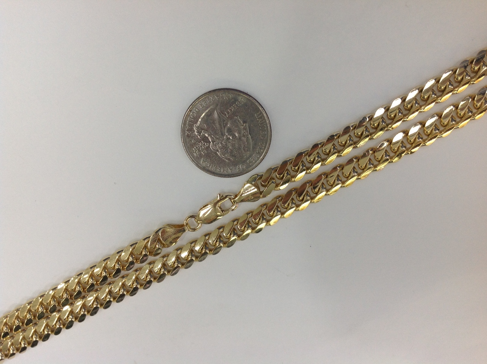 6MM 14K SOLID GOLD MIAMI CUBAN LINK MEN’S WOMEN’S CHAIN NECKLACE 18″-36″