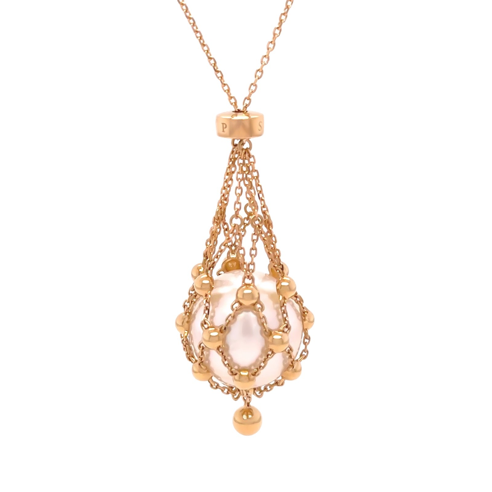 Authentic Paspaley 18ct Yellow Gold Lavalier South Sea Pearl Necklace RRP $7,980