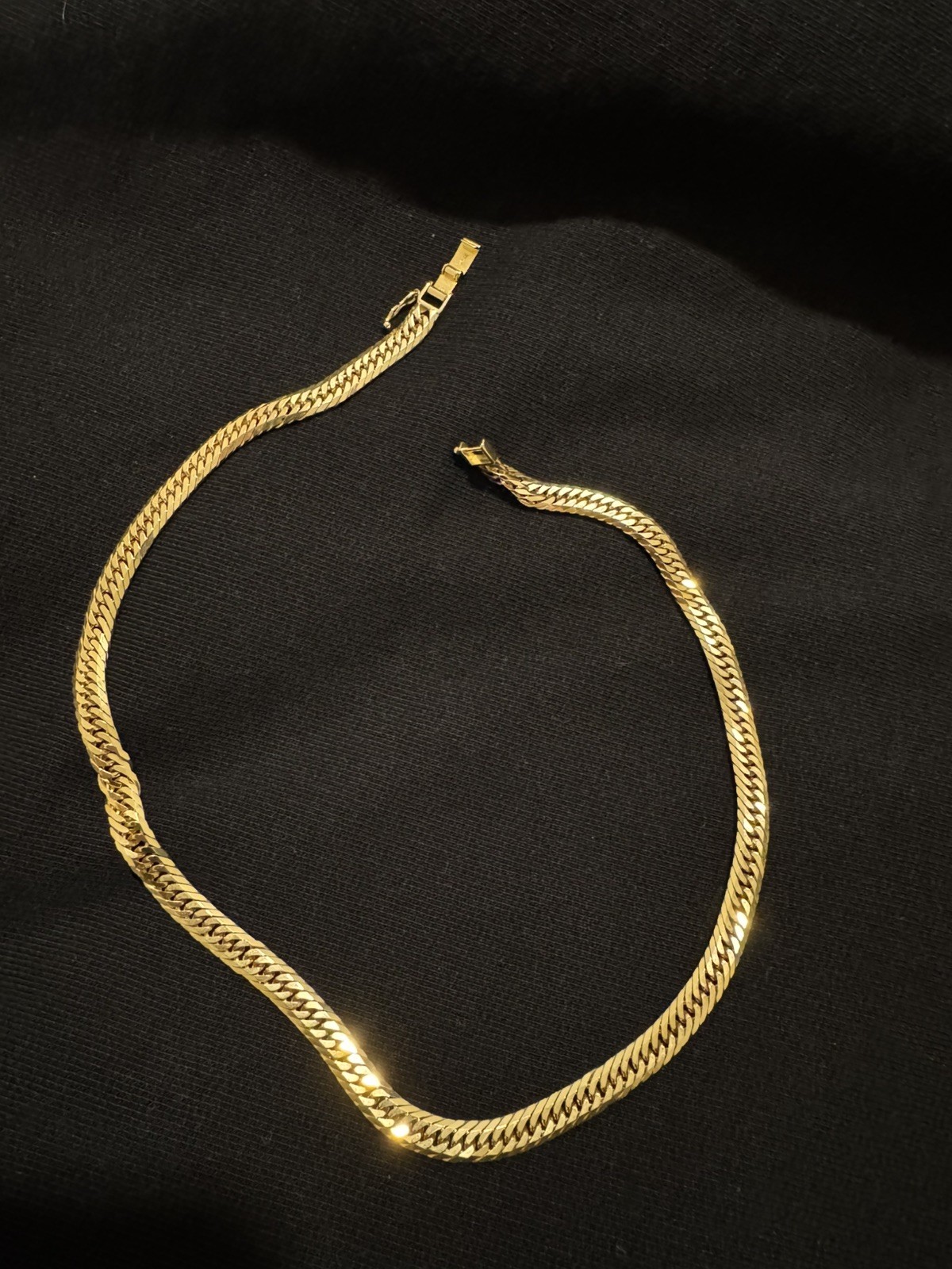 18K KIHEI Triple 8 side Necklace 40 cm