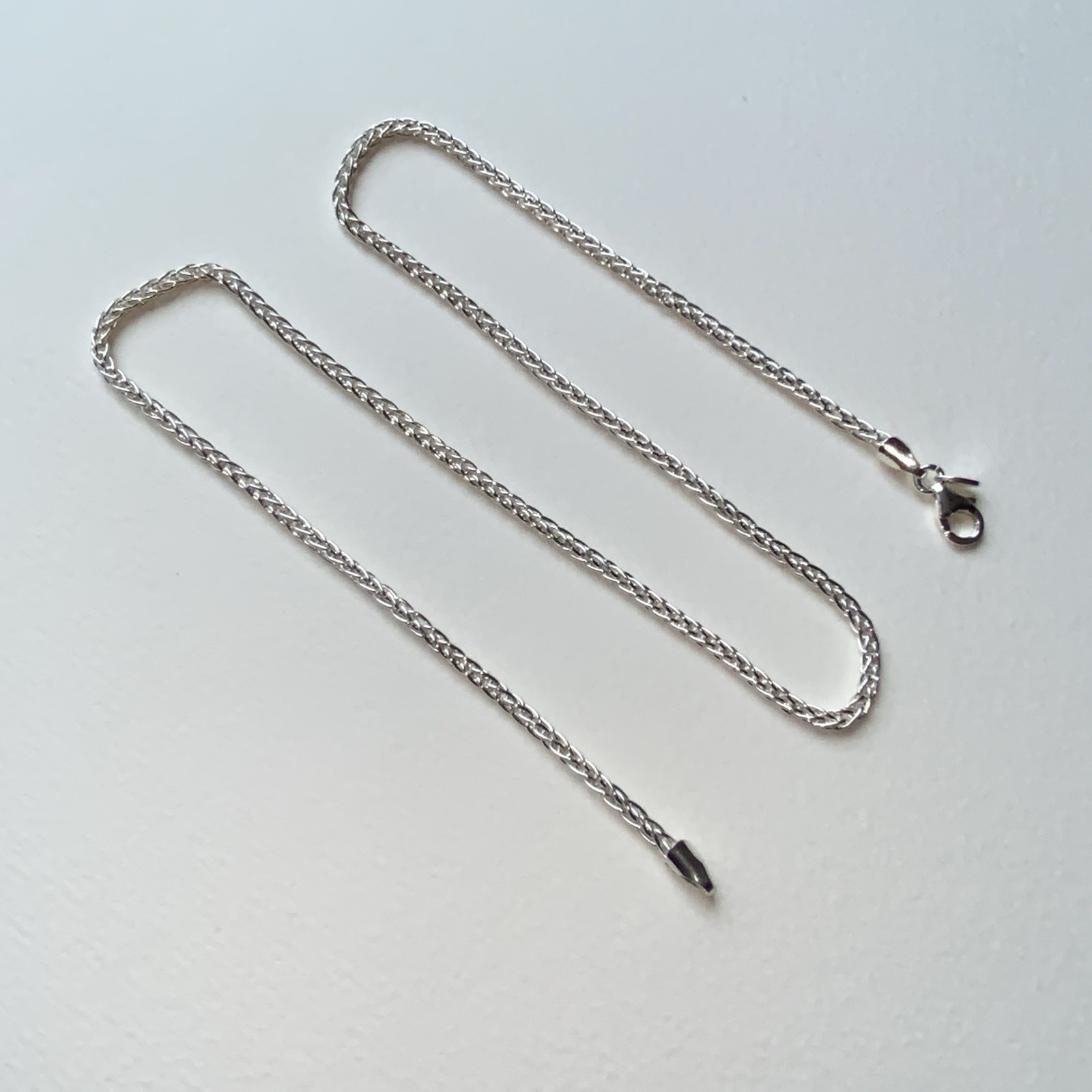 Milor 950 Silver Foxtail Necklace 20” – Made In Italy