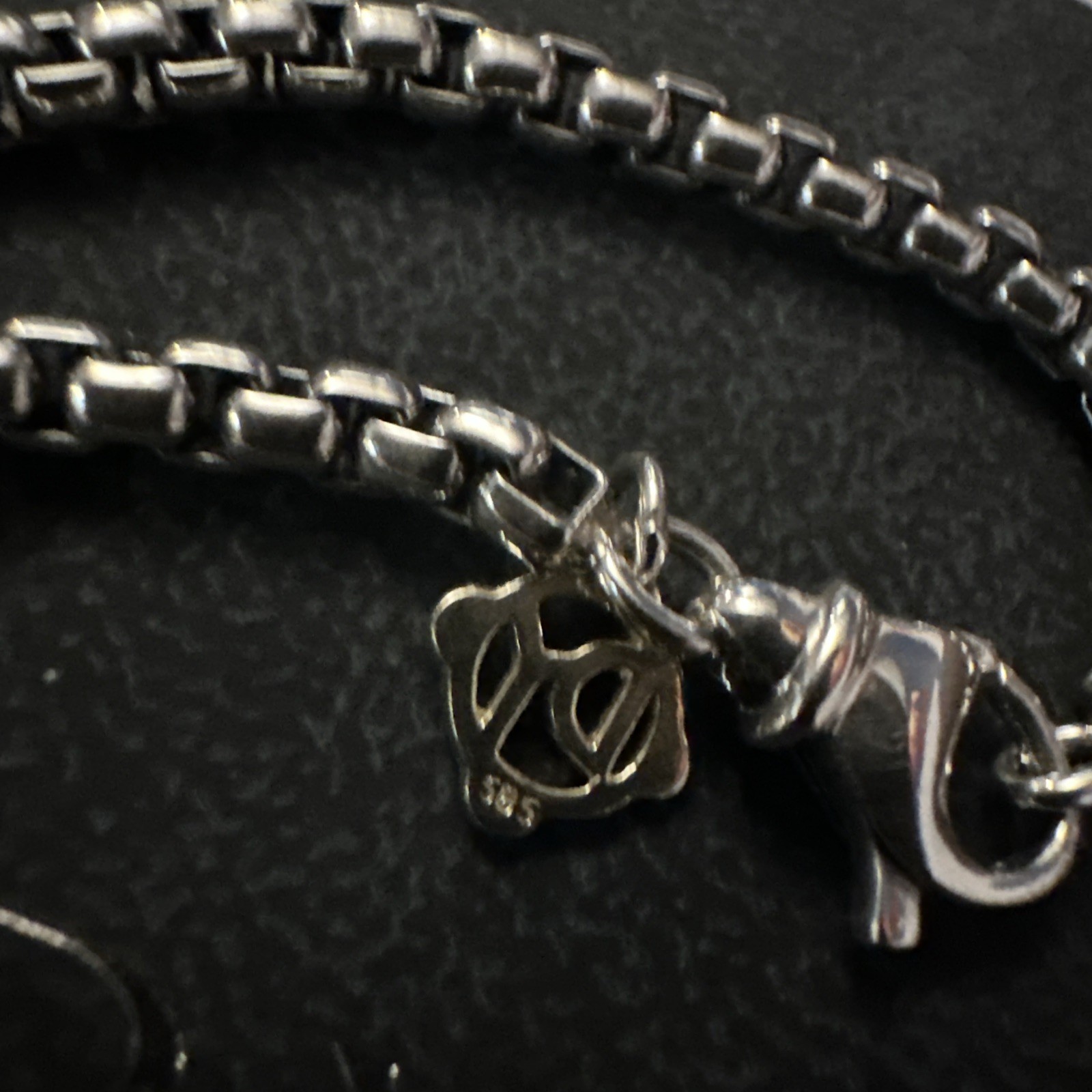Authentic D.Yurman Sterling Silver 3.6mm Box Chain 16″ In Neck. w/ 14k Gold Tag