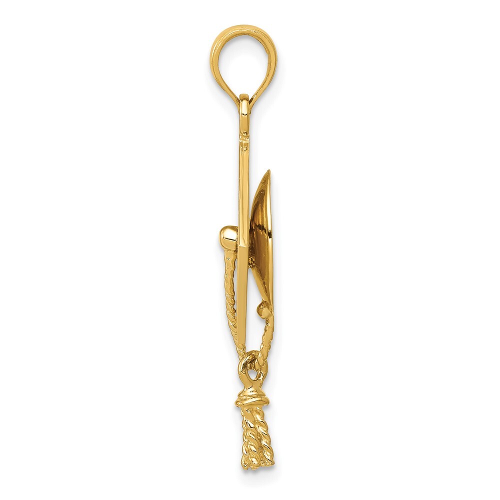 Real 10K Yellow Gold Solid Polished 3-D Graduation Cap Pendant; Women & Men
