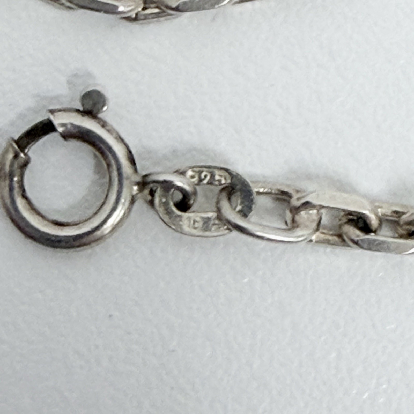 Vintage Sterling Bar Link & Nuggets Necklace From Arezzo Italy 41 Grams 32.5″