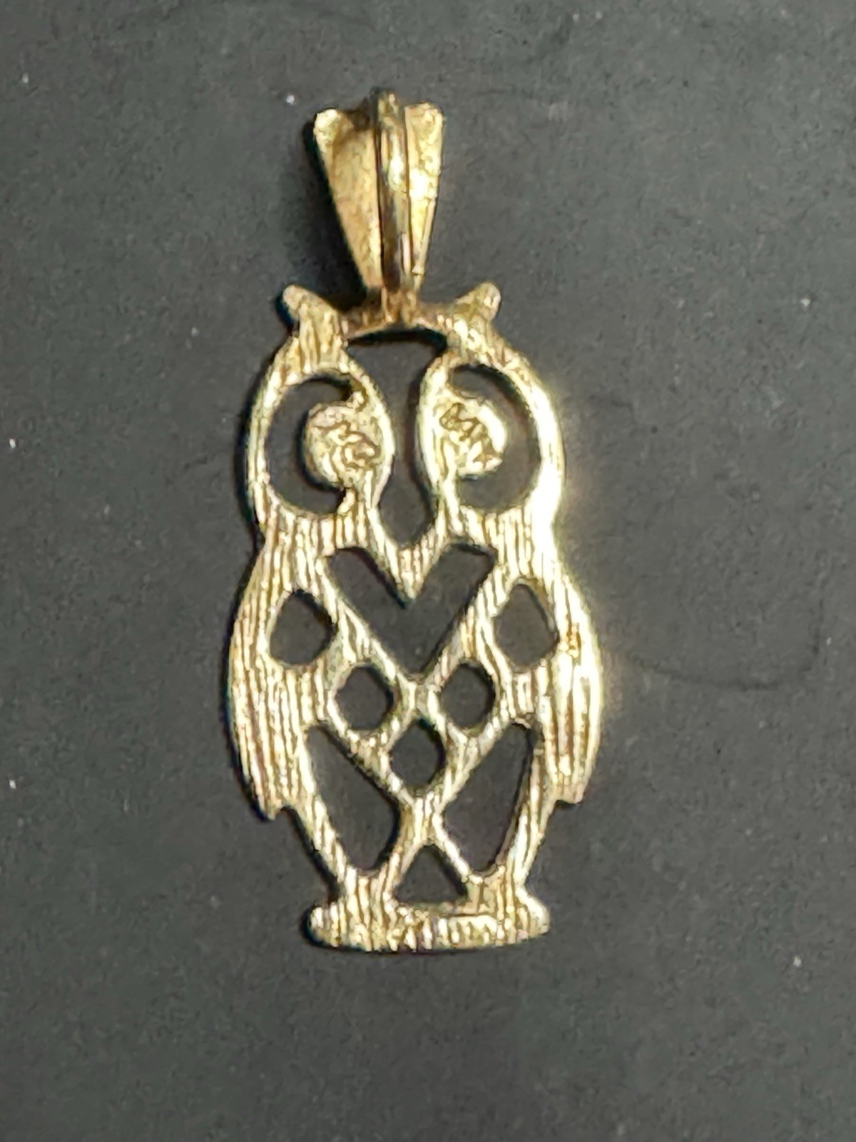 Owl 14k Gold Charm