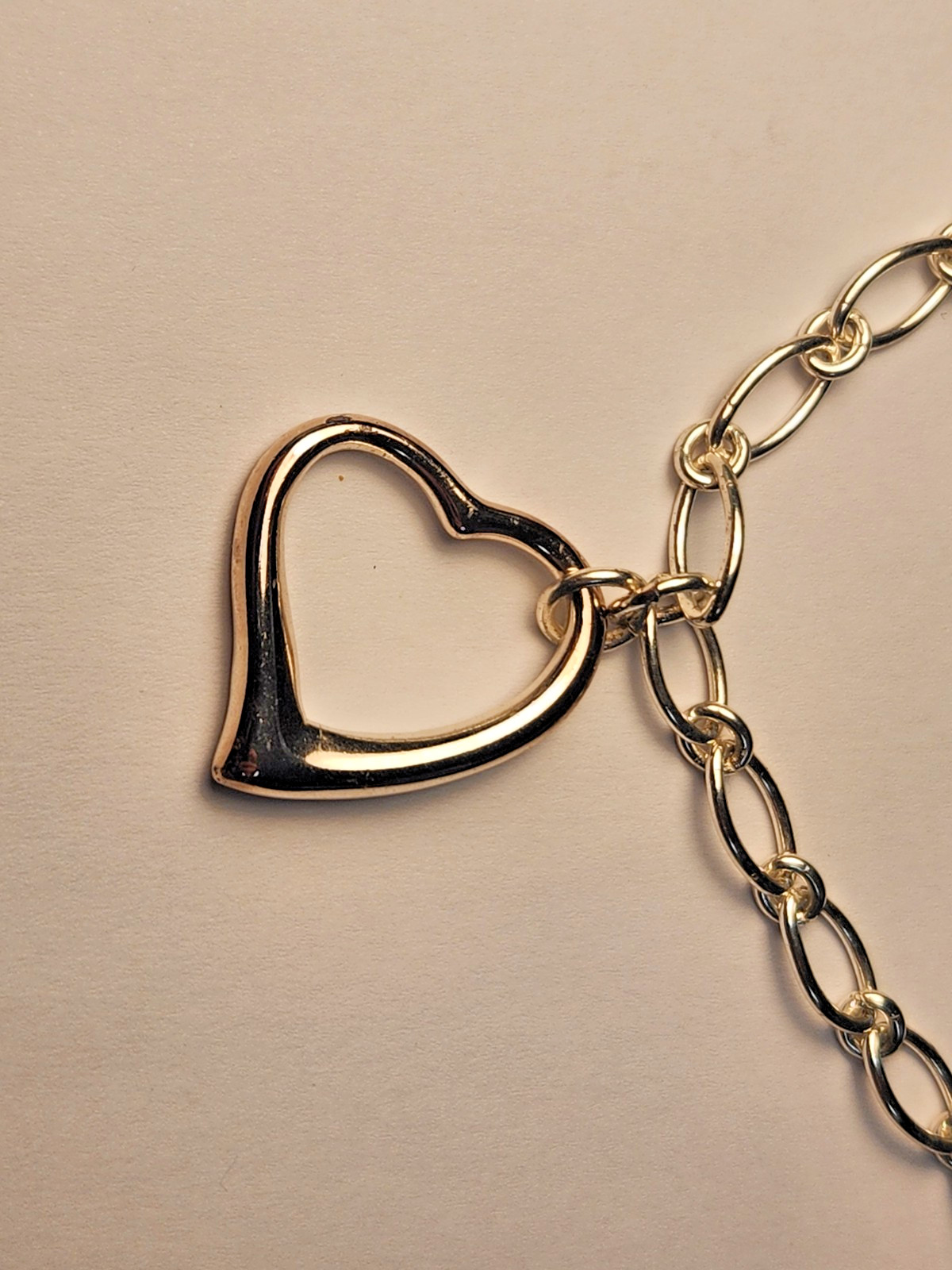 Silver Heart Pendant 16″ Chain 925 Italy 21g Silver