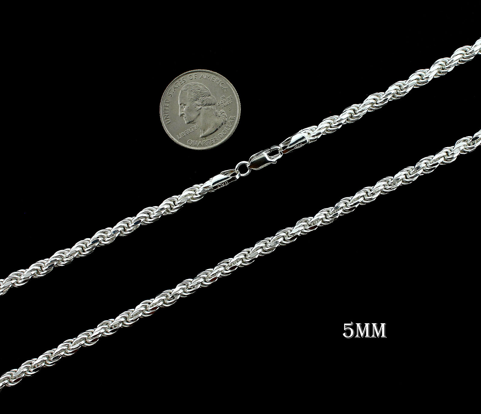 Real Solid 925 Sterling Silver Diamond Cut Chain Italian Necklace Bracelet