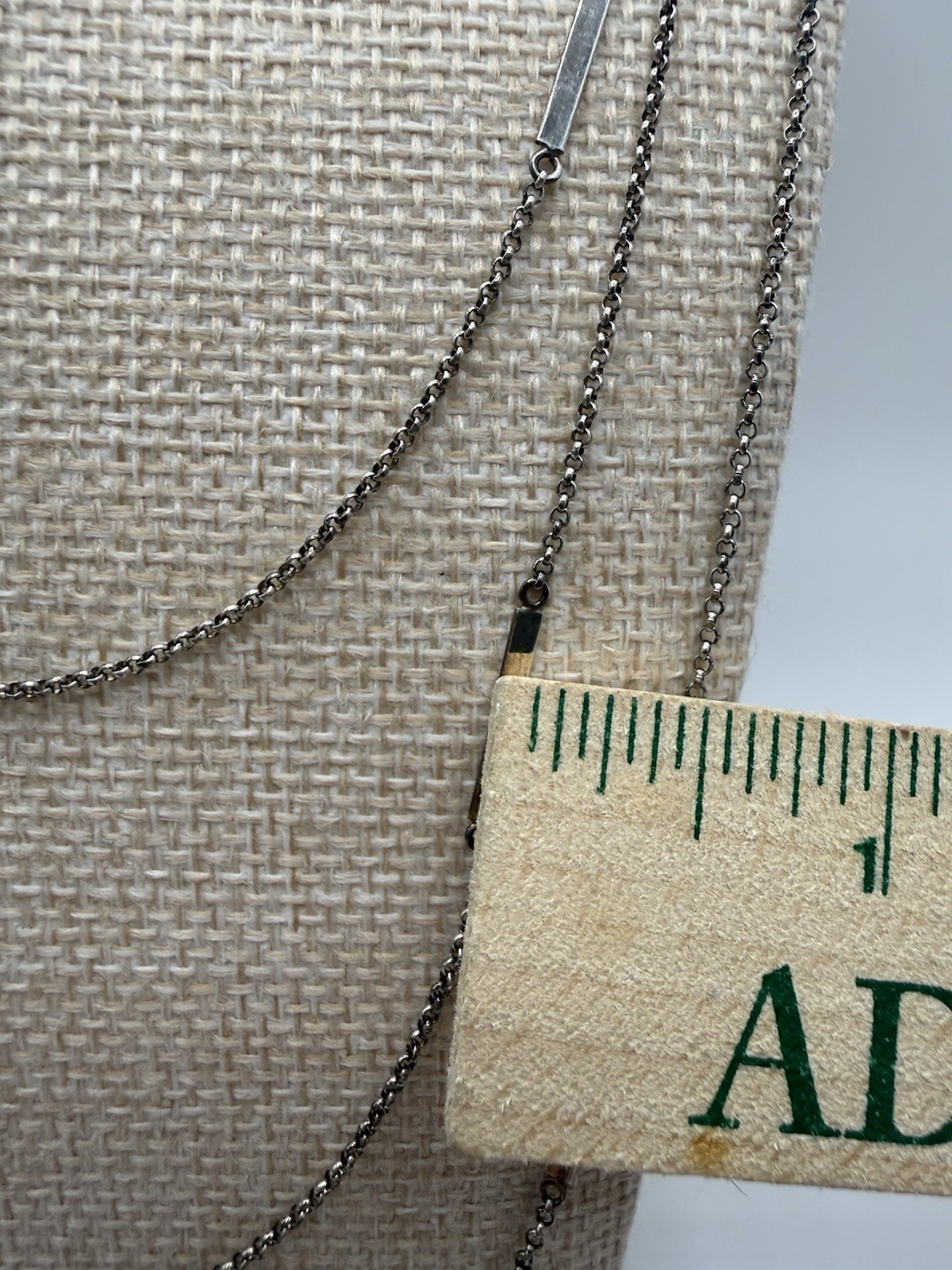 Vintage Silpada Multi Strand Sterling Silver Bar Chain Layered Necklace 28″-34″