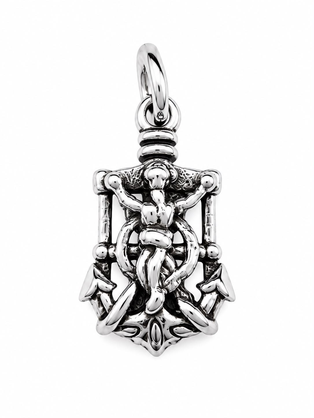 925 Sterling Silver Mariner’s Cross Pendant Anchor Christian Religious Jewelry
