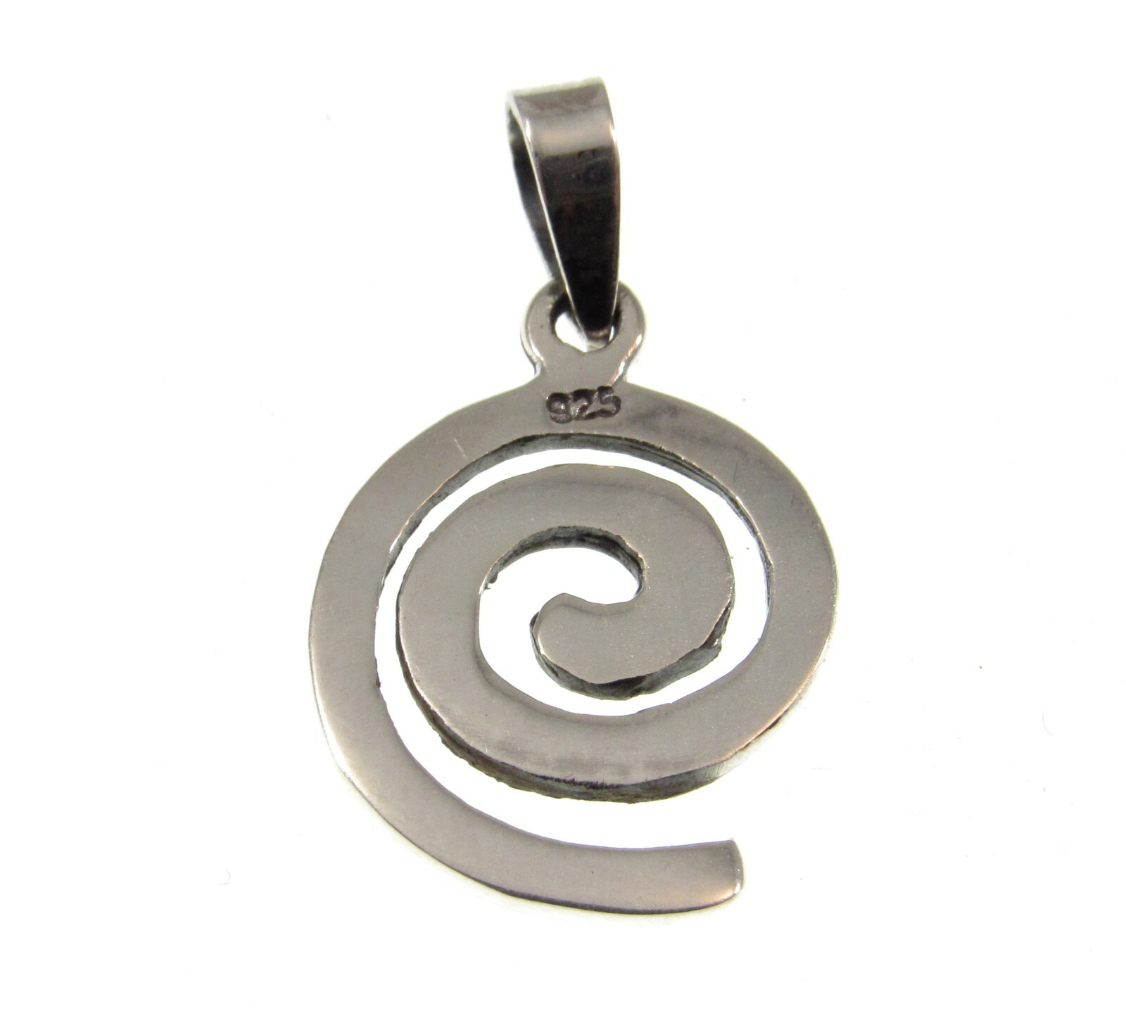 Solid 925 Sterling Silver Celtic Irish Gaelic Swirl/Spiral Knot Charm Pendant