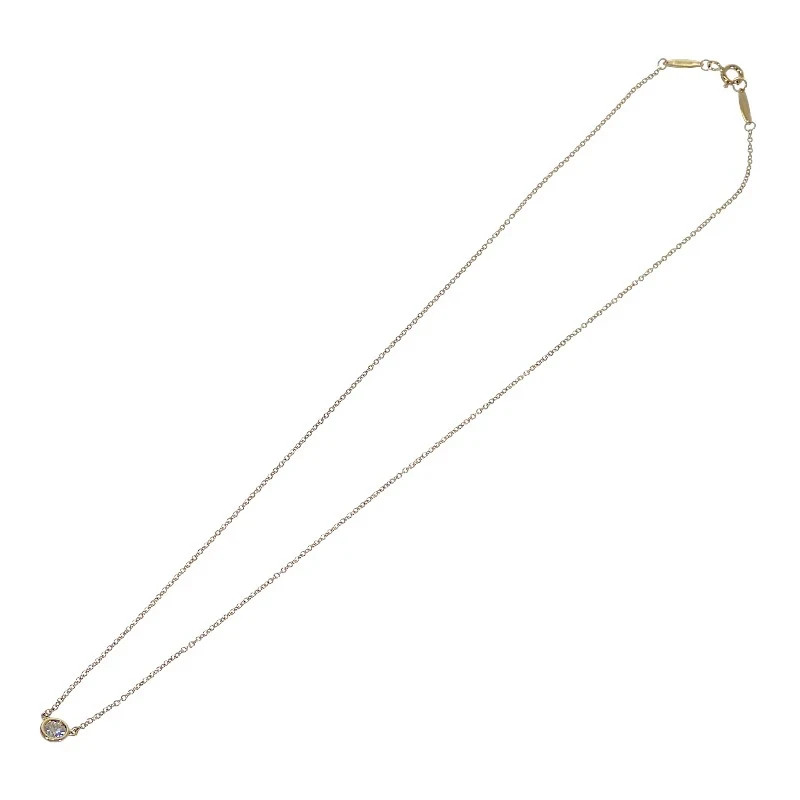 TIFFANY & Co. By the Yard Diamond Necklace K18 Yellow Gold Women’s Jewelry ISY