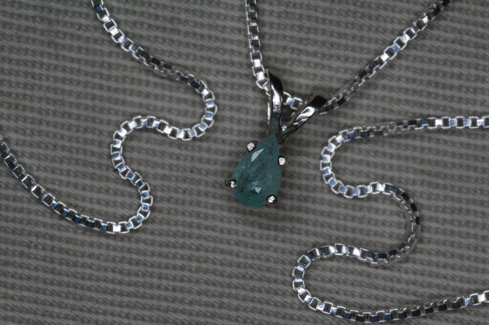 Small Paraiba Tourmaline Necklace 0.17 Carat Sterling Silver Real Genuine PB50