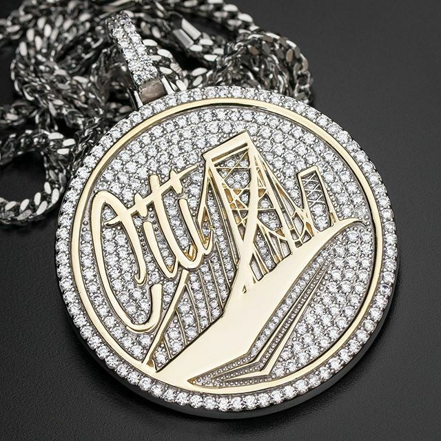 10k Gold Finish Over 925 Sterling Silver Customised Pendant RSG 618