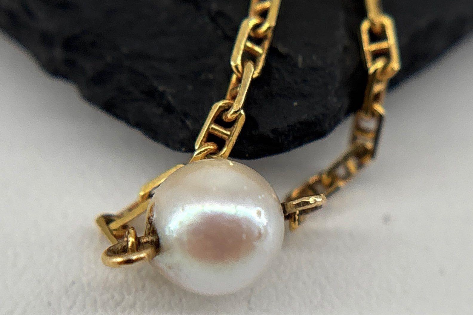 14k solid gold 16″ link chain necklace