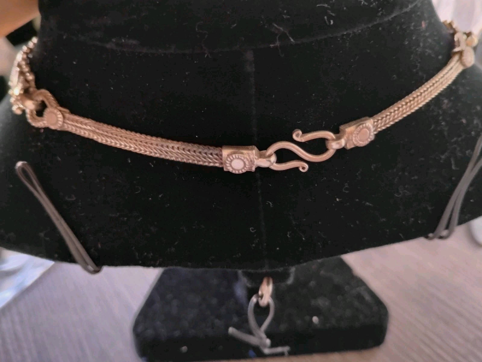 925 Sterling Silver 16 In S Hook Pattern Necklace Free Shipping