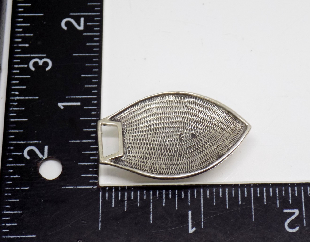 CHAPAL ZENRAY signed NF natural black onyx sterling 925 silver pendant