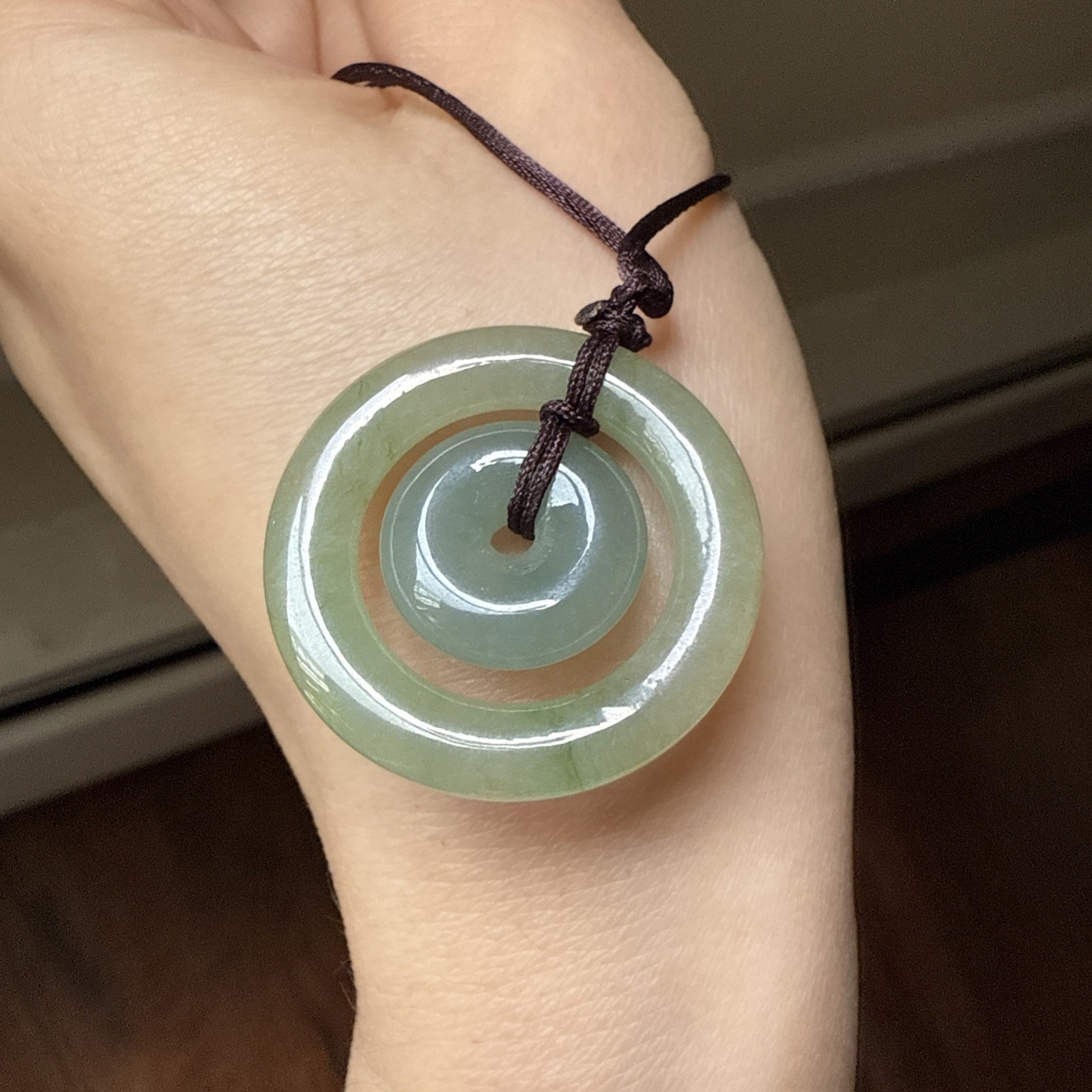 純天然翡翠A貨 untreated Myanmar Burma Grade A Jadeite Jade 老坑冰油果凍體平安扣子母扣 Certified