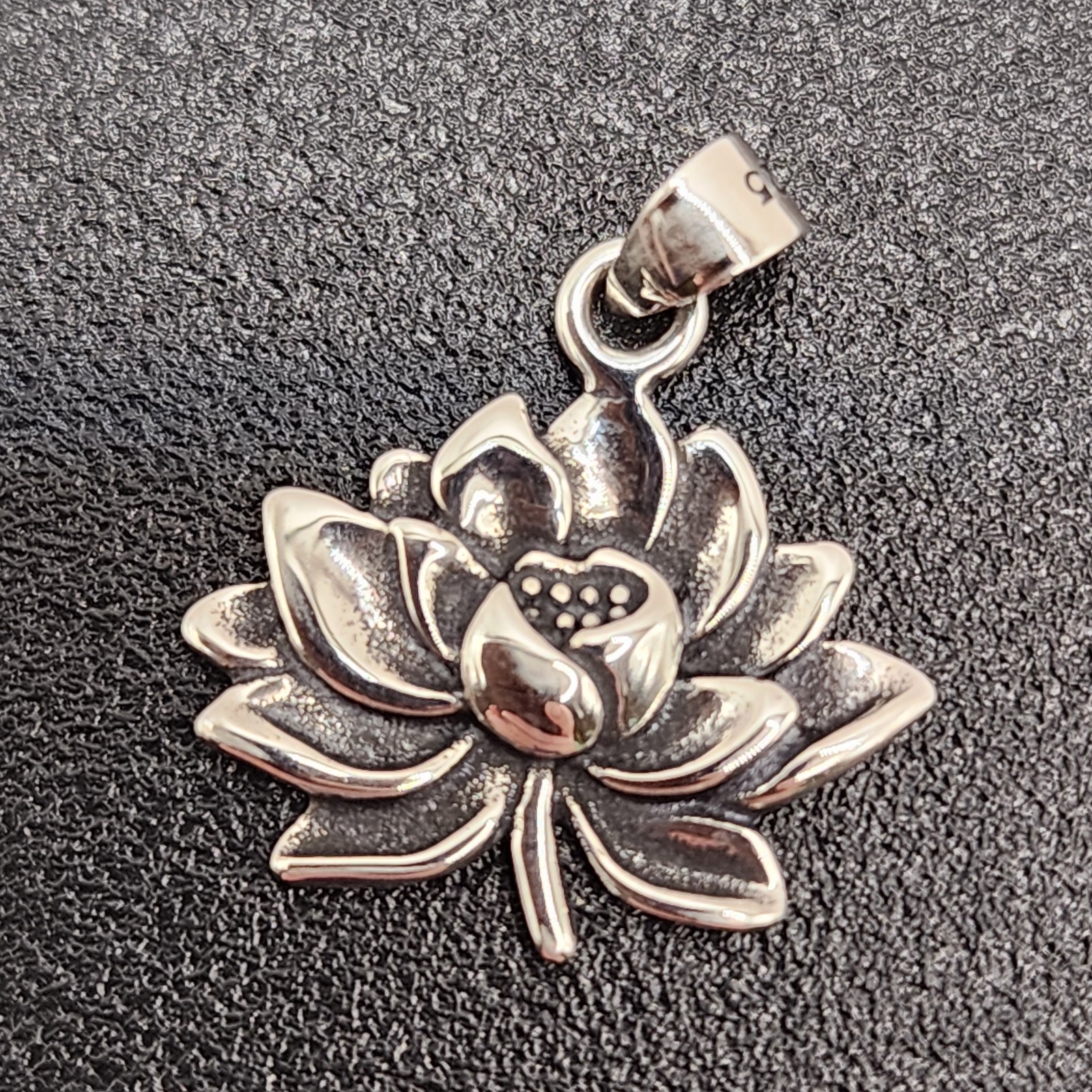 925 NEW Sterling Silver Pendant- Lotus Flower 12mm Length 17mm Width FREE…