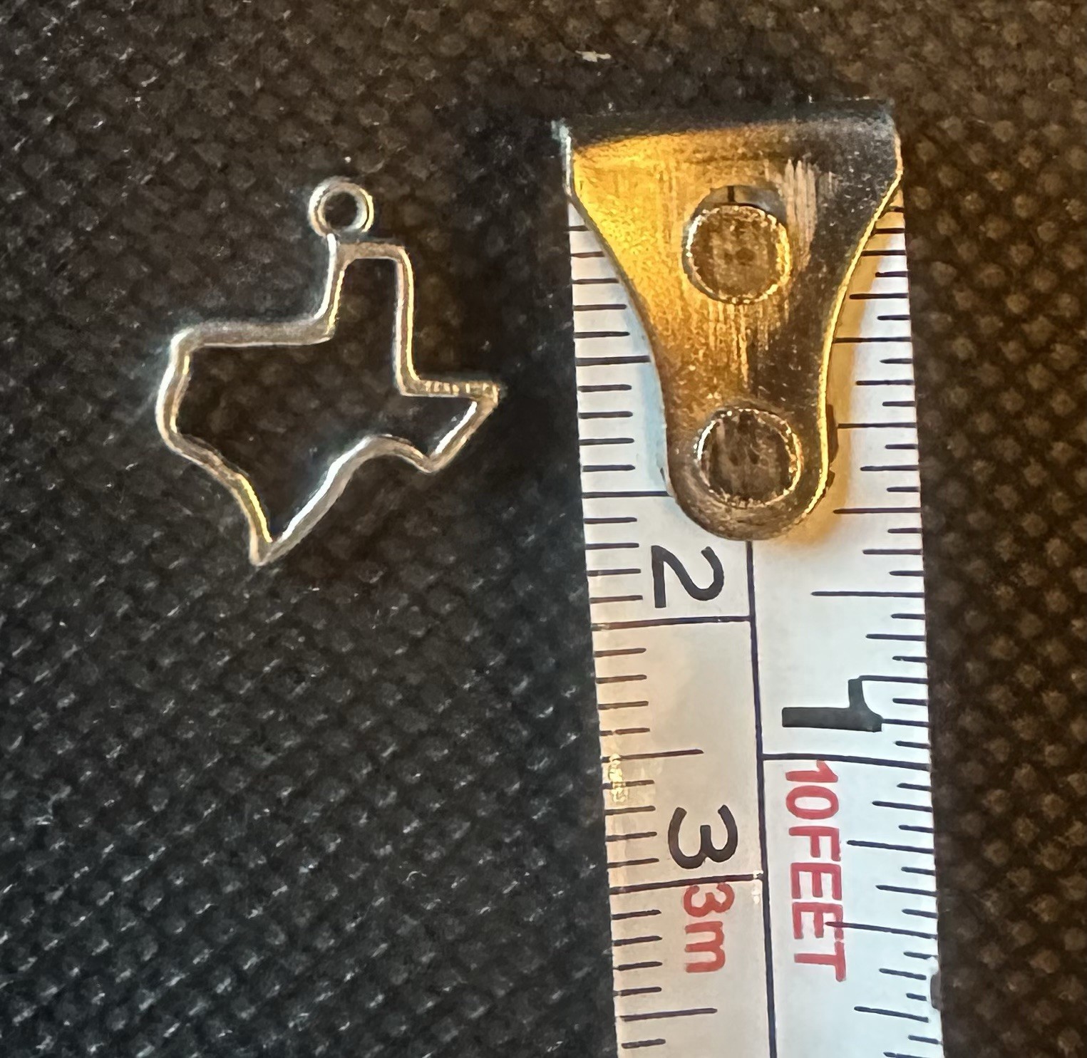 James Avery 925 Forged Texas Charm Sterling Silver Pendant