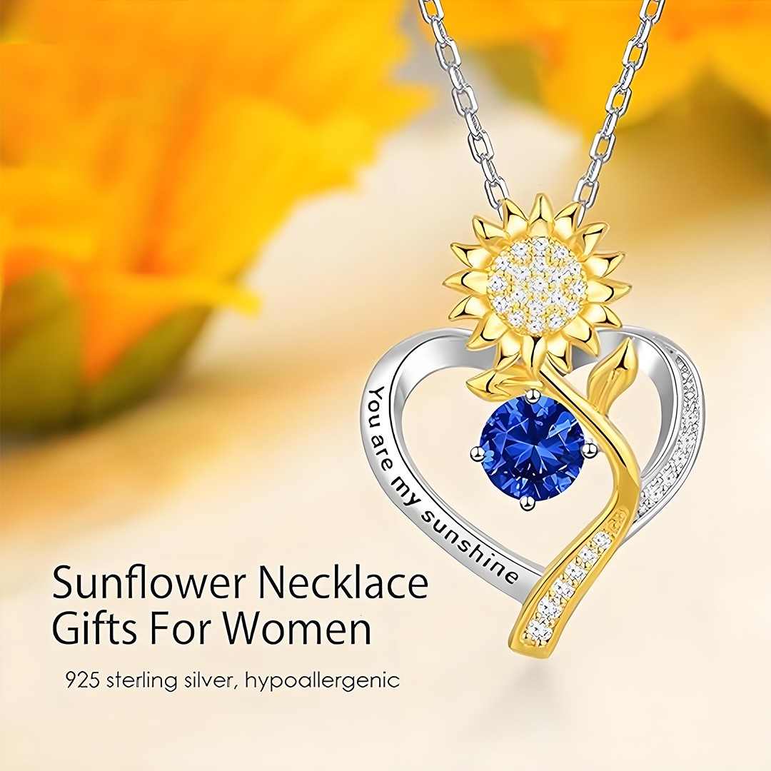 18K Gold Plated Sunflower Necklace: The Perfect Anniversary & Birthday Gift