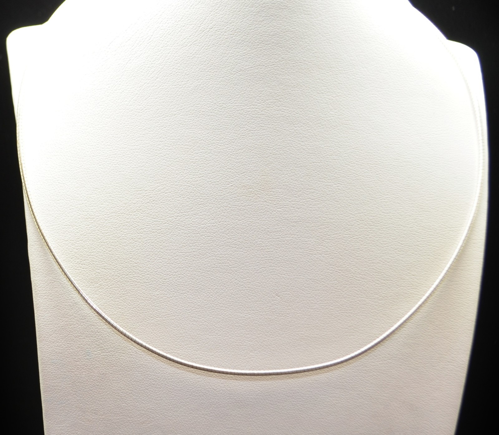 Sterling Silver Stiff Snake Chain Necklace 17.0″ #FMG038