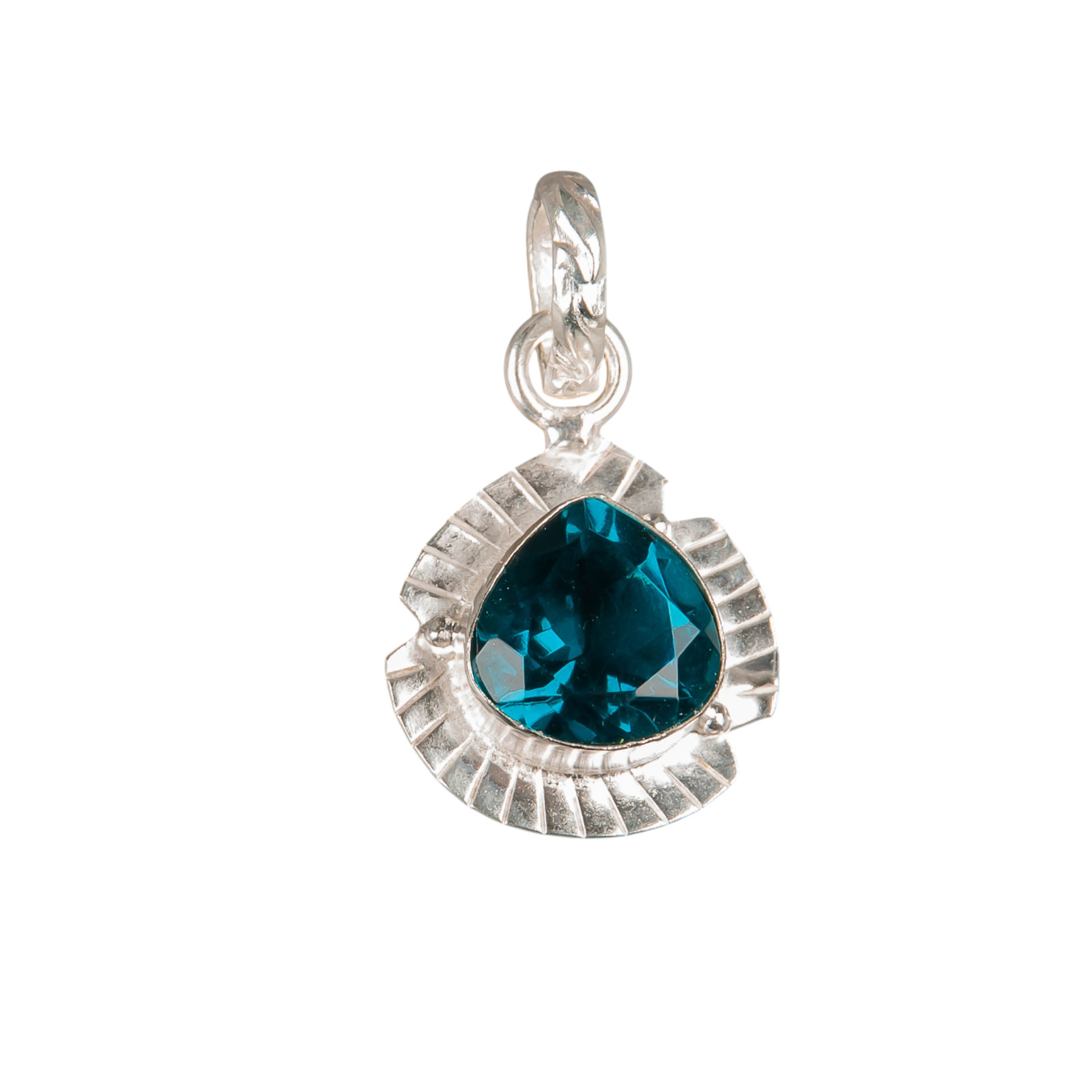 Apatite Gemstone 925 Sterling Silver Heart Shape Pendent 1.15″ Gift For Love