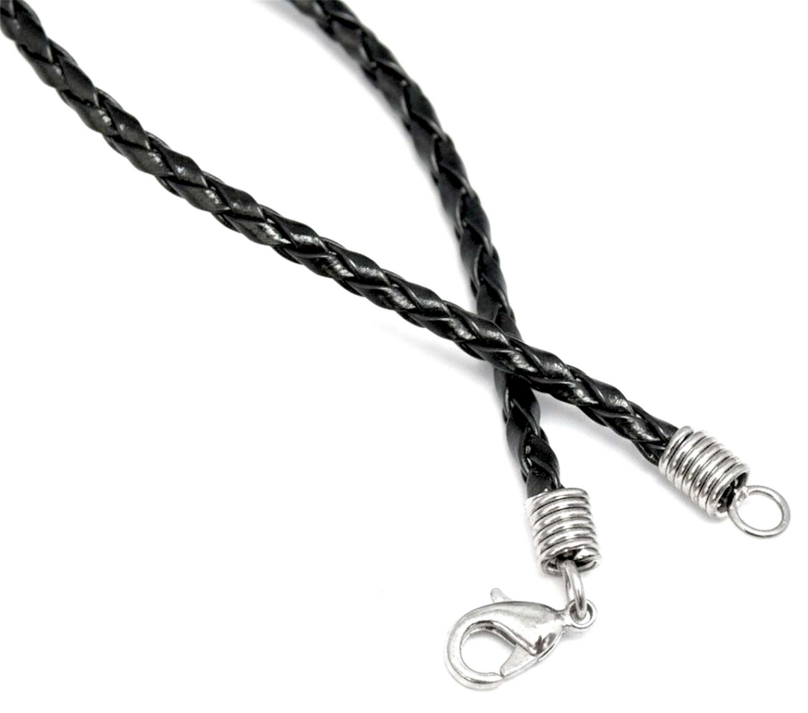 Aqua Chalcedony Bezel Pendant • Sterling Silver 925 • 18″ Braided Cord • 6667