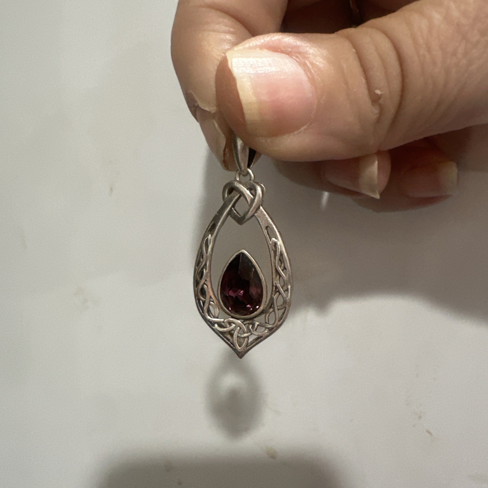 Amethyst Celtic Style Pendant