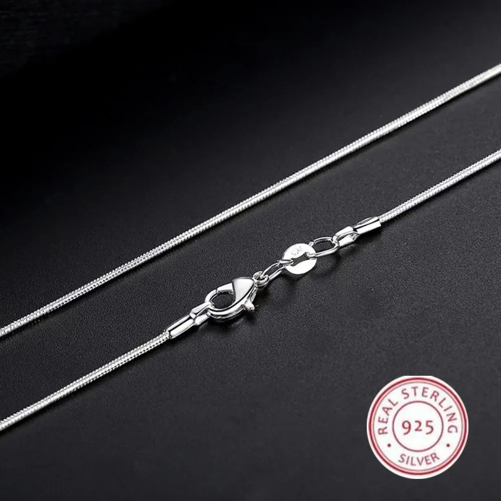 Italian Snake Chain Necklace 18inches Men&Women’s 925 Sterling Silver Tarnish