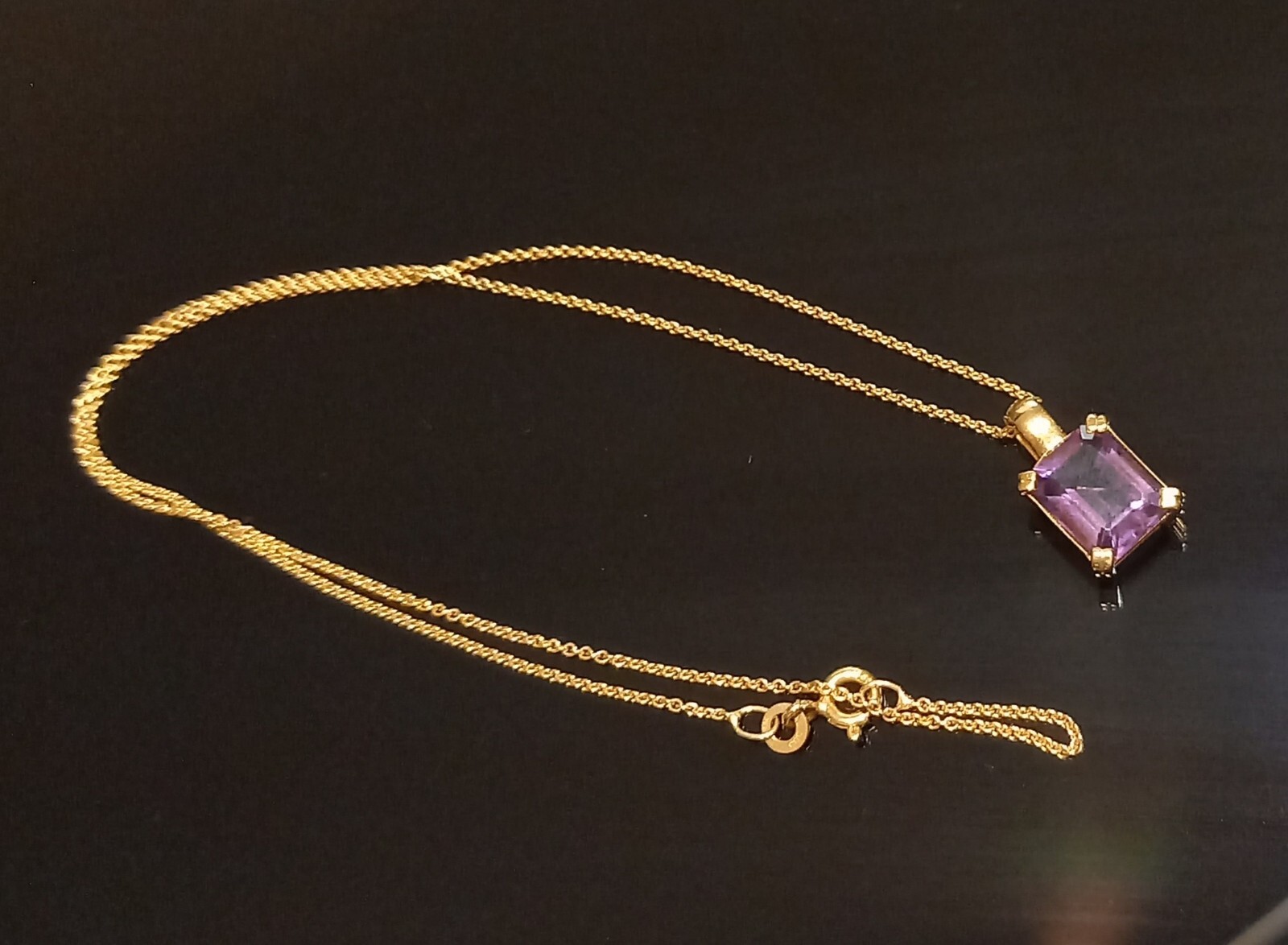 Gold 333 8K 40cm Pendant Necklace