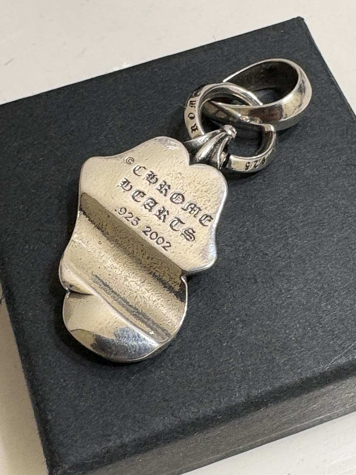 Chrome Hearts Signed 925 Sterling Silver Charm Pendant, No Stone, Silver