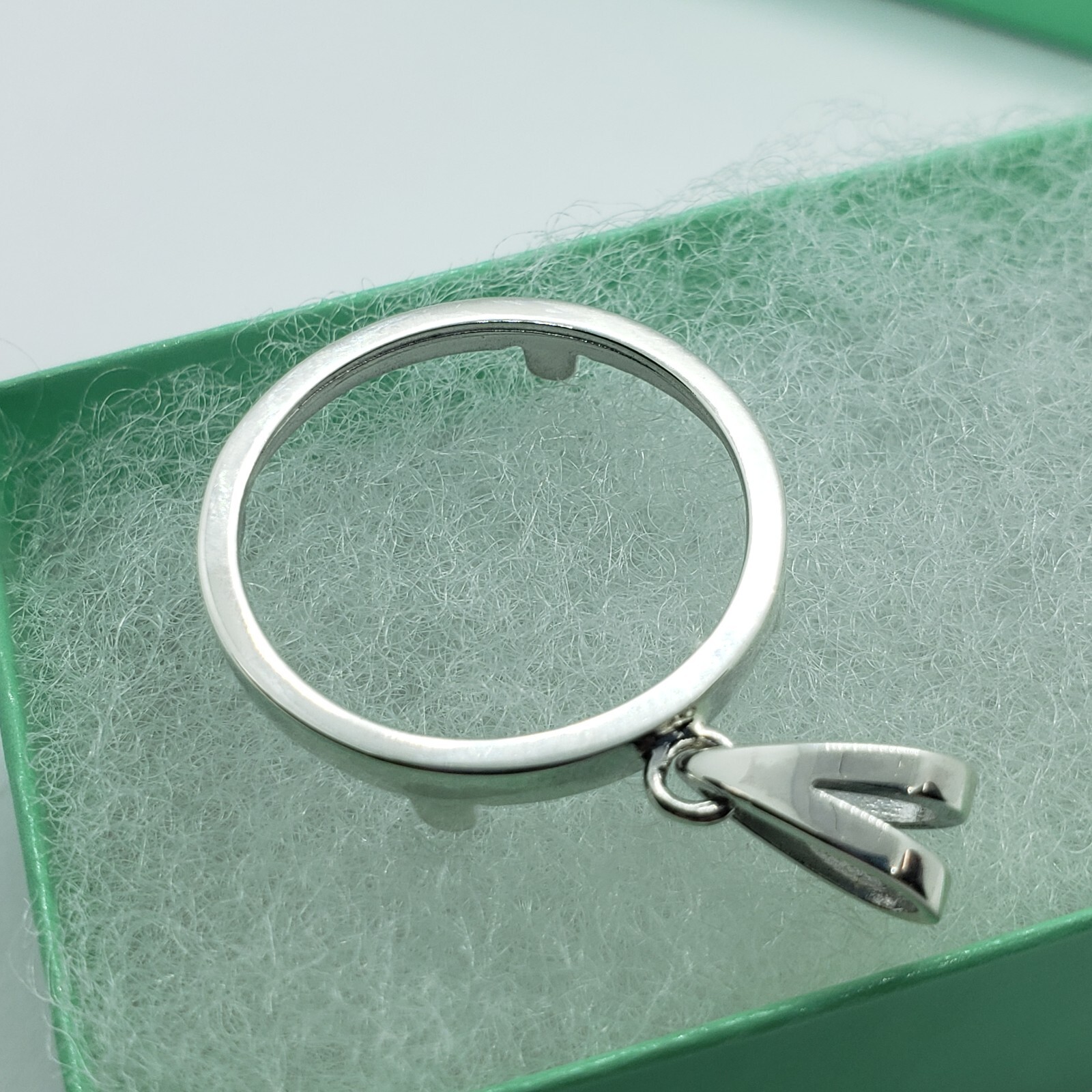 Sterling Silver Nickel Bezel 22 mm Coins Prong Back Square Edge 5 Cent No Coin