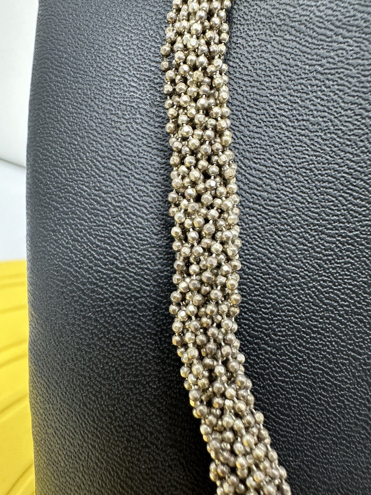 Sterling Silver Beautiful 16 Stranded Braided Choker Necklace 51g 17 Inch Modern
