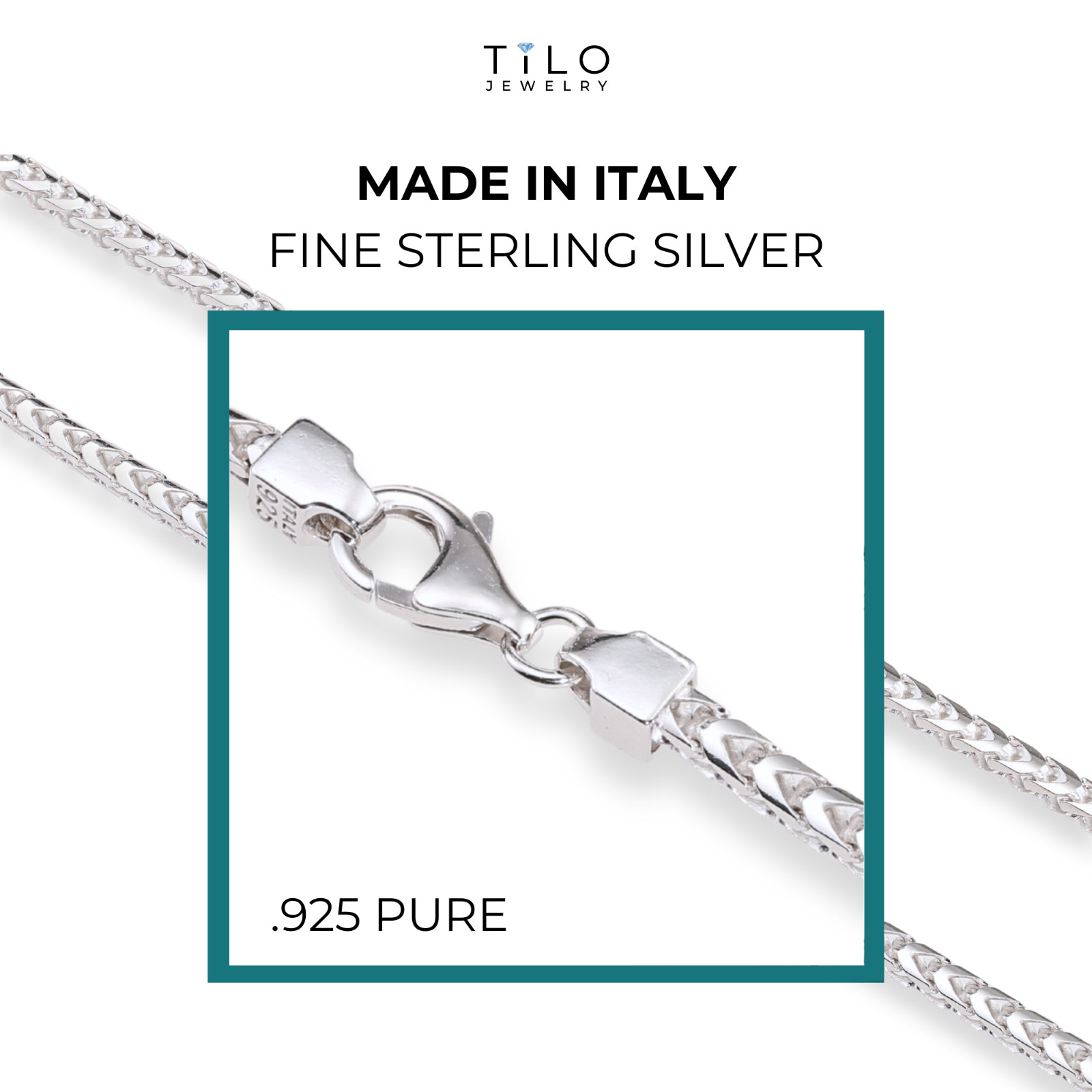 Solid 925 Sterling Silver 1.5mm-3mm Franco Chain Italian Pendant Necklace 16-26″