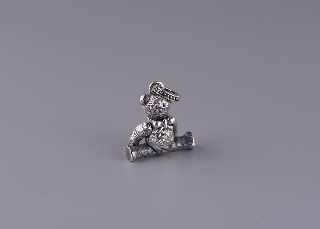 1PC S925 Sterling Silver ARTICULATED Pendant Movable Legs Heavy Charm 17g