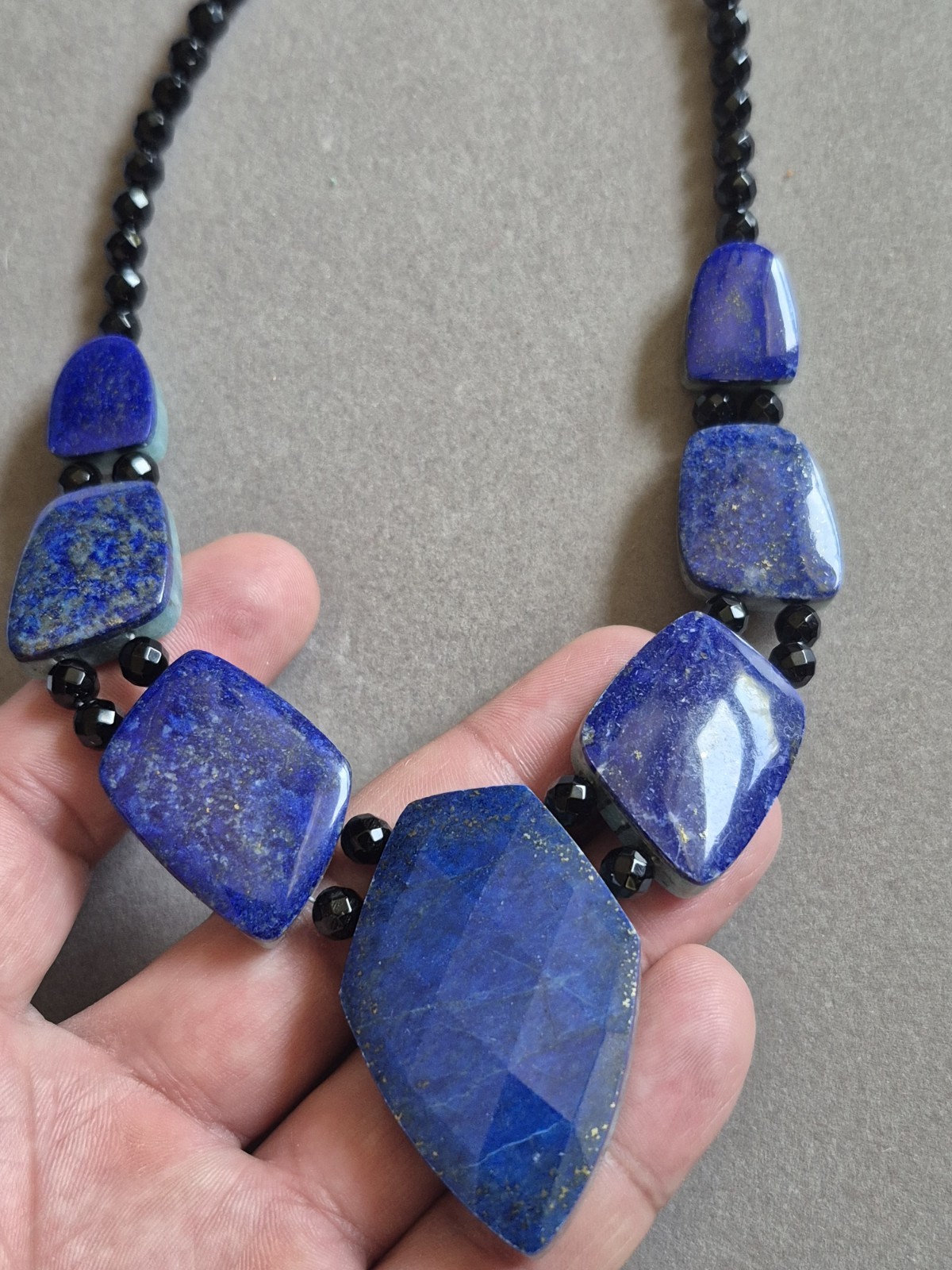 Jay King DTR Lapis Lazuli Amazonite Reversible Statement necklace