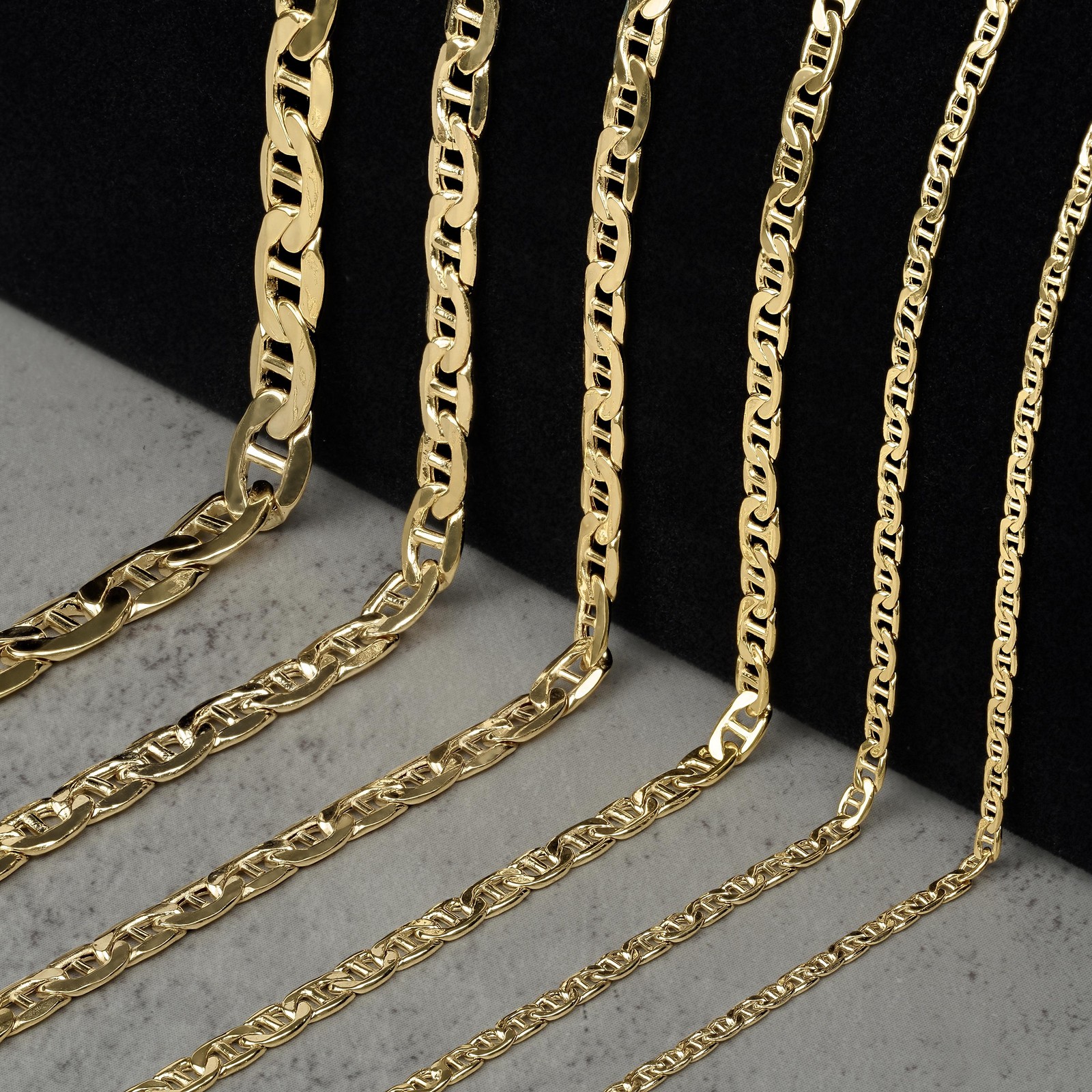 10k Gold Classic Mariner Chain (Hollow)