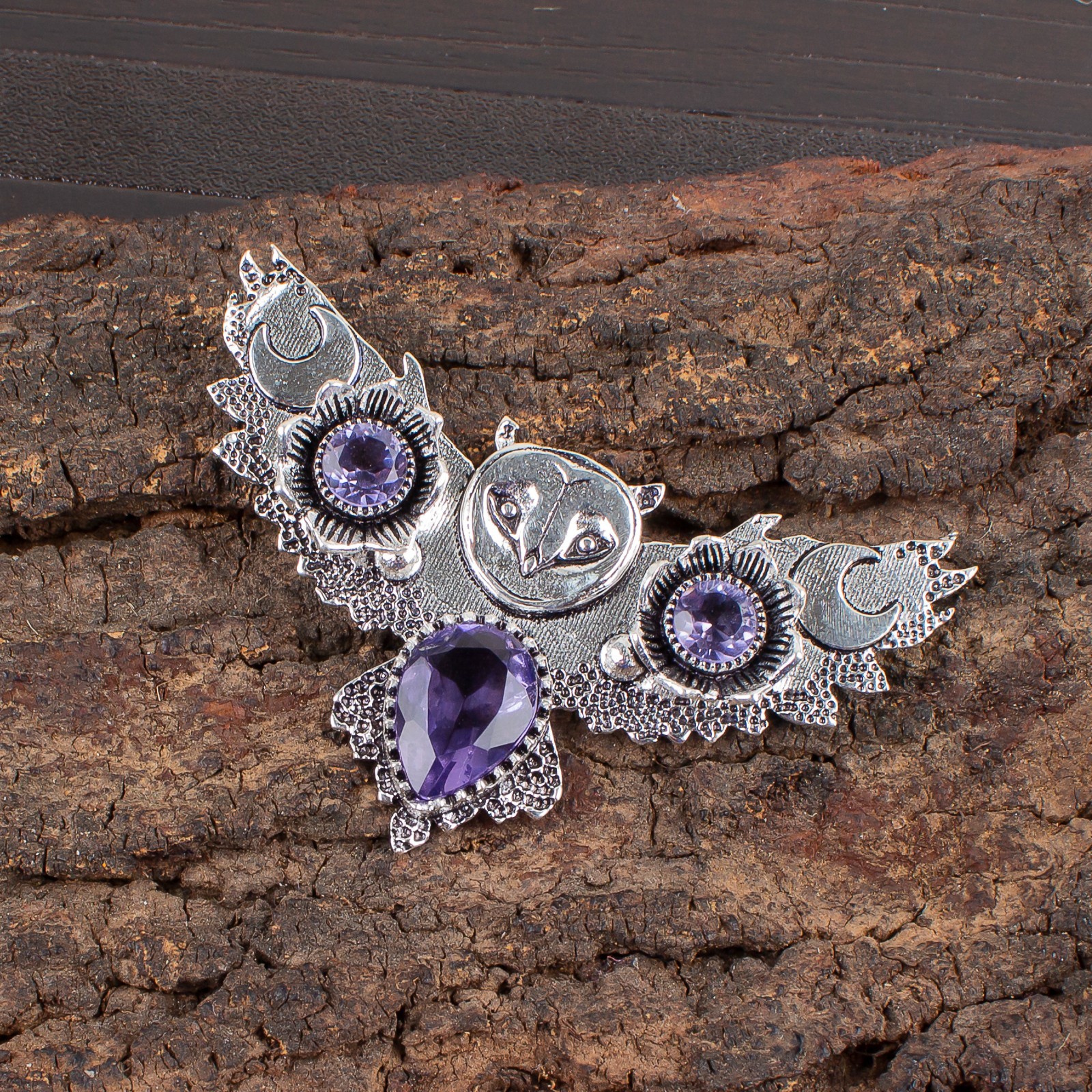 Iolite Gemstone Handmade 925 Sterling Silver Jewelry Pendant Gift For Love